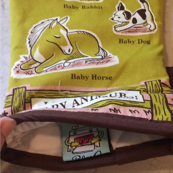 NWT Blue Q Learn Your Baby Animals! Oven Mitt - Picture 6 of 11